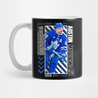 Auston Matthews Paper Poster Version 10 Mug